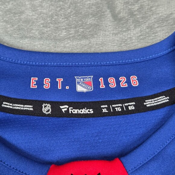 New York Rangers Igor Shesterkin Jersey Mens XL Blue Breakaway NHL #31 Fanatics - Picture 4 of 12